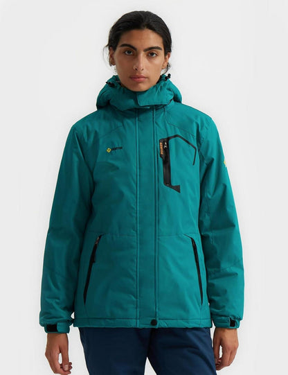 Damen Wasserdichte Skijacke Winddichte Winterjacke mit