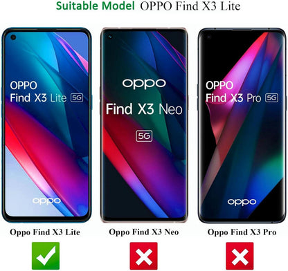 Panzer Schutz Glas für Oppo Find X3 Lite, 9H Härte, HD Displayschutzfolie