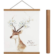 Magnetische Posterleiste Teak 120cm, Holz Bilderrahmen zum Aufhängen