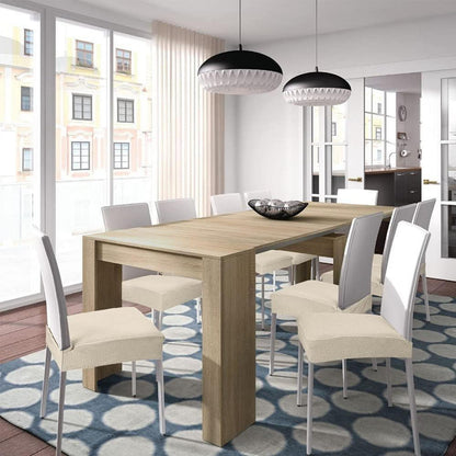 Stuhlhussen 4er-Set Elastisch Cremeweiß Modern
