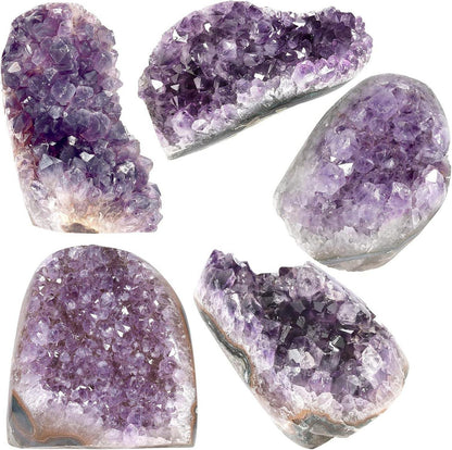 Natürlicher Amethyst Druse Groß Kristall Cluster Quarzstein