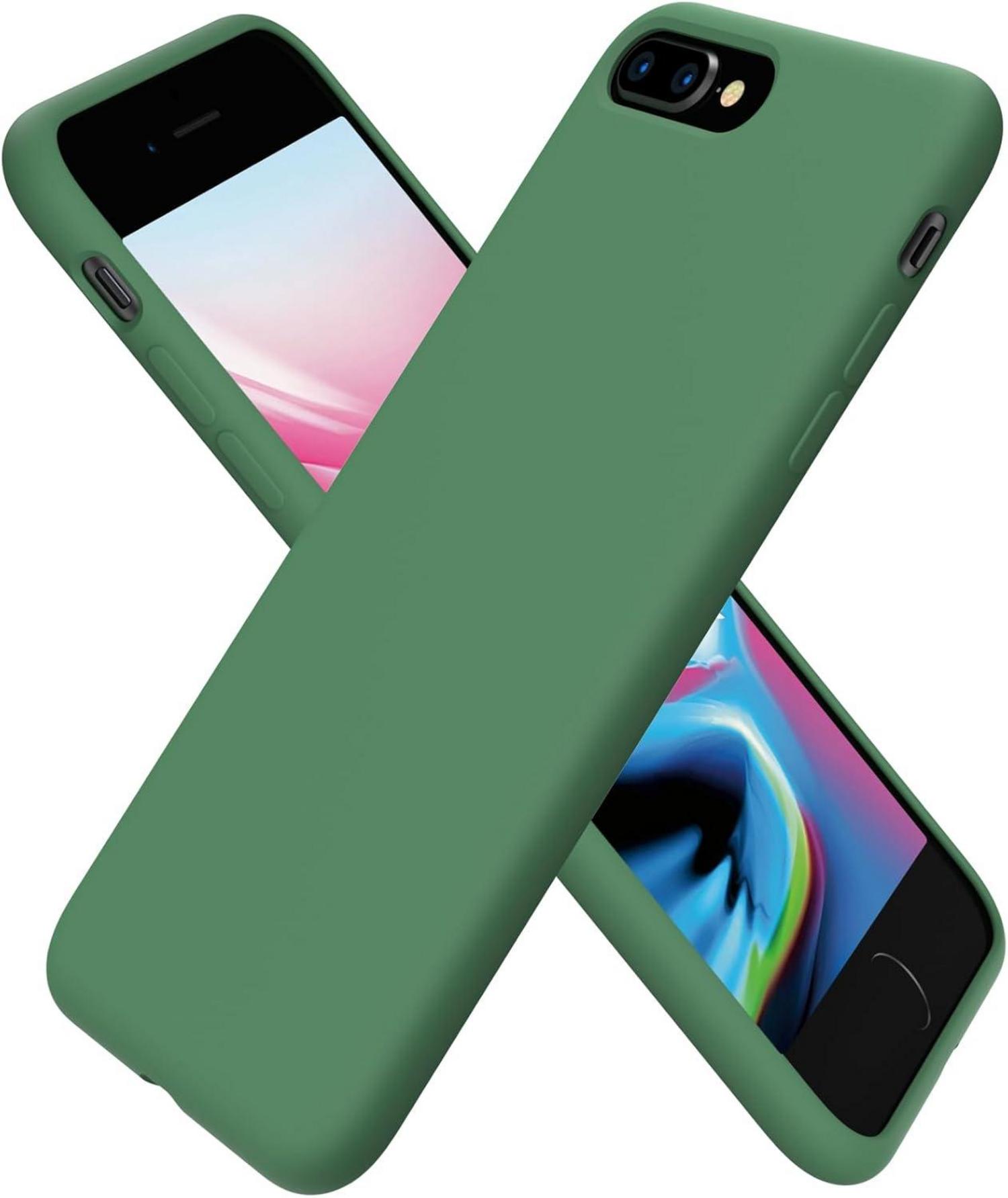 iPhone 8 Plus Silikon Case Flüssig Schutzhülle Kleeblatt 5,5 Zoll