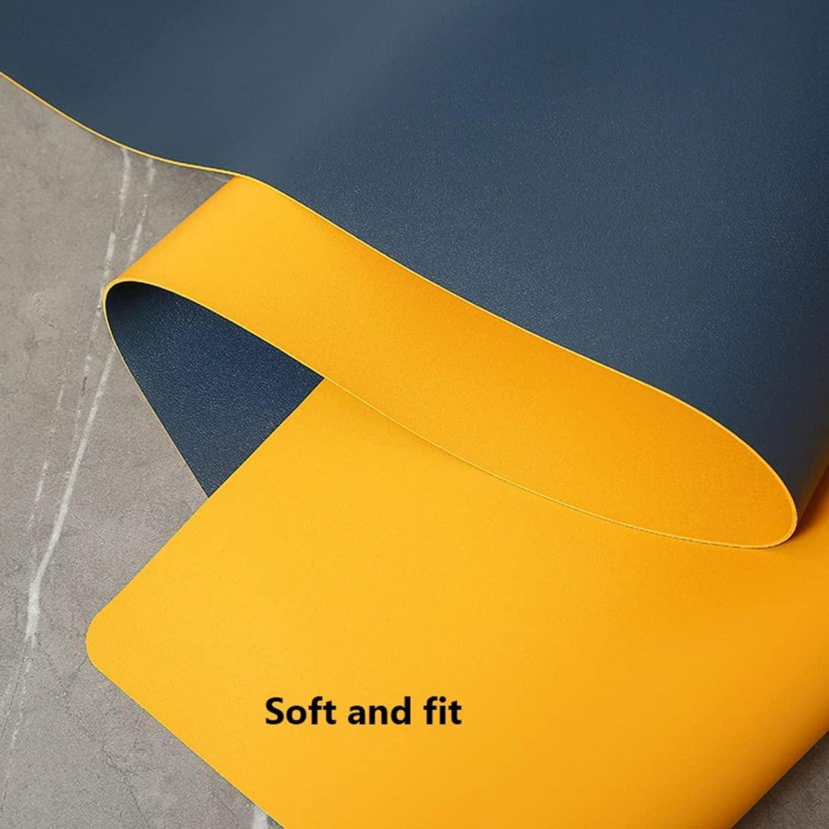 PU Tischdecke wasserdicht 90x180cm Schwarz Grau