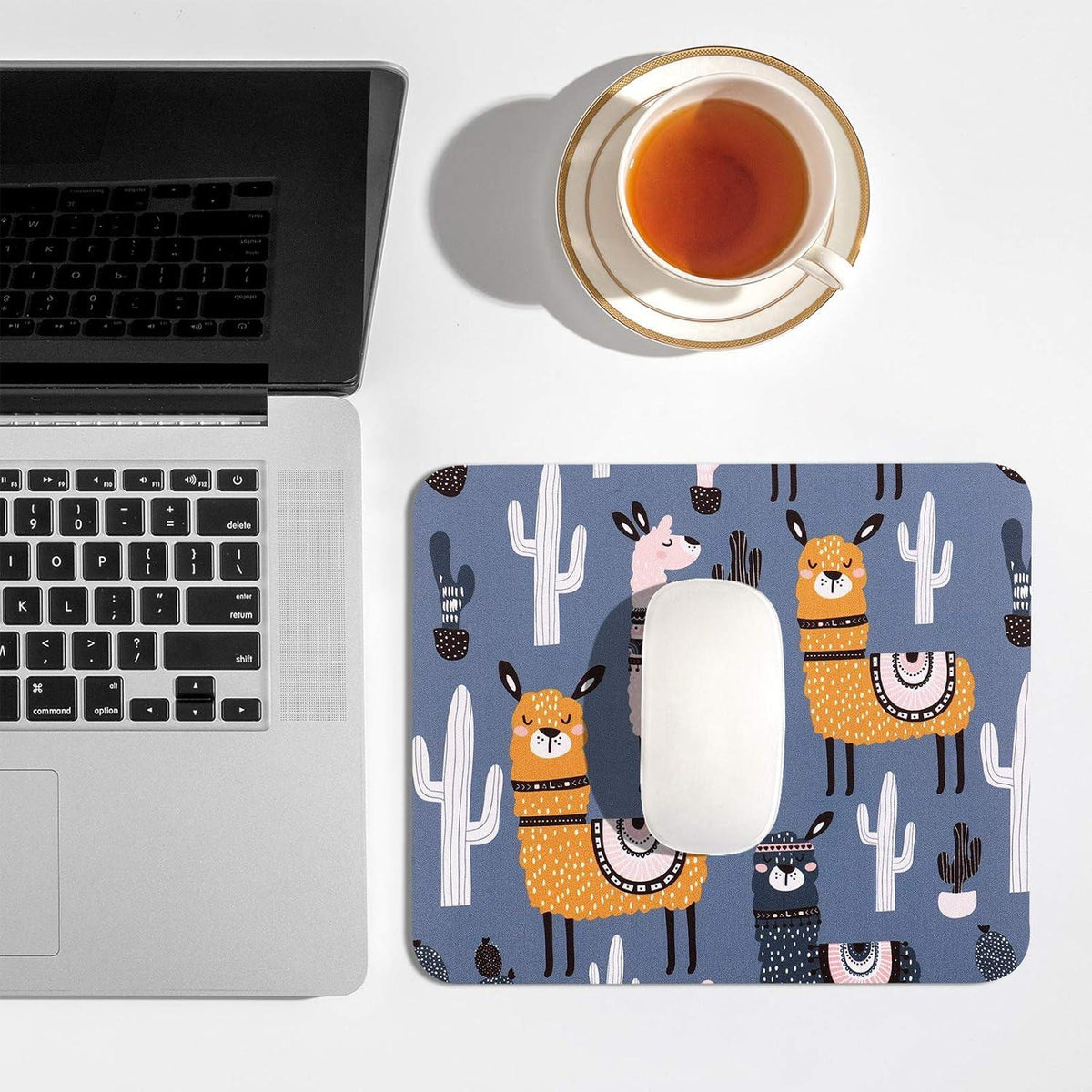 Mauspad Klein mit Alpaka-Motiv Office Mousepad Cute 240x200mm
