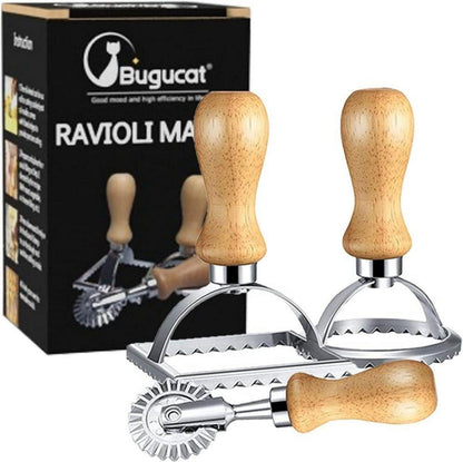 Ravioli-Ausstecher Former Teigtaschenrad Set 3er Pack