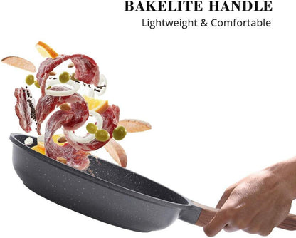 SENSARTE Antihaft Bratpfanne 20cm Granit Beschichtung Omelette Pfanne