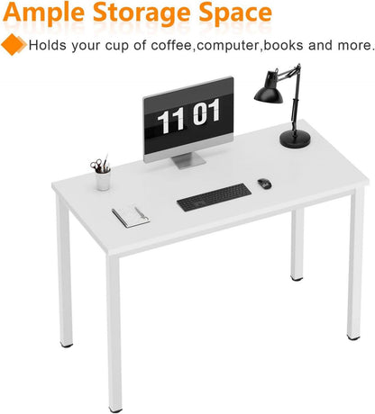 Kleiner Computertisch 80x40cm Weiß Büroschreibtisch Home Office
