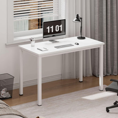 Kompakter Computertisch 80x40 cm weiß Büroschreibtisch Eckschreibtisch