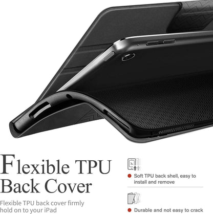 iPad 9.7 Hülle 2018/2017 Pro Air 2/1 Stifthalter Auto Schlaf Magnetic Grau