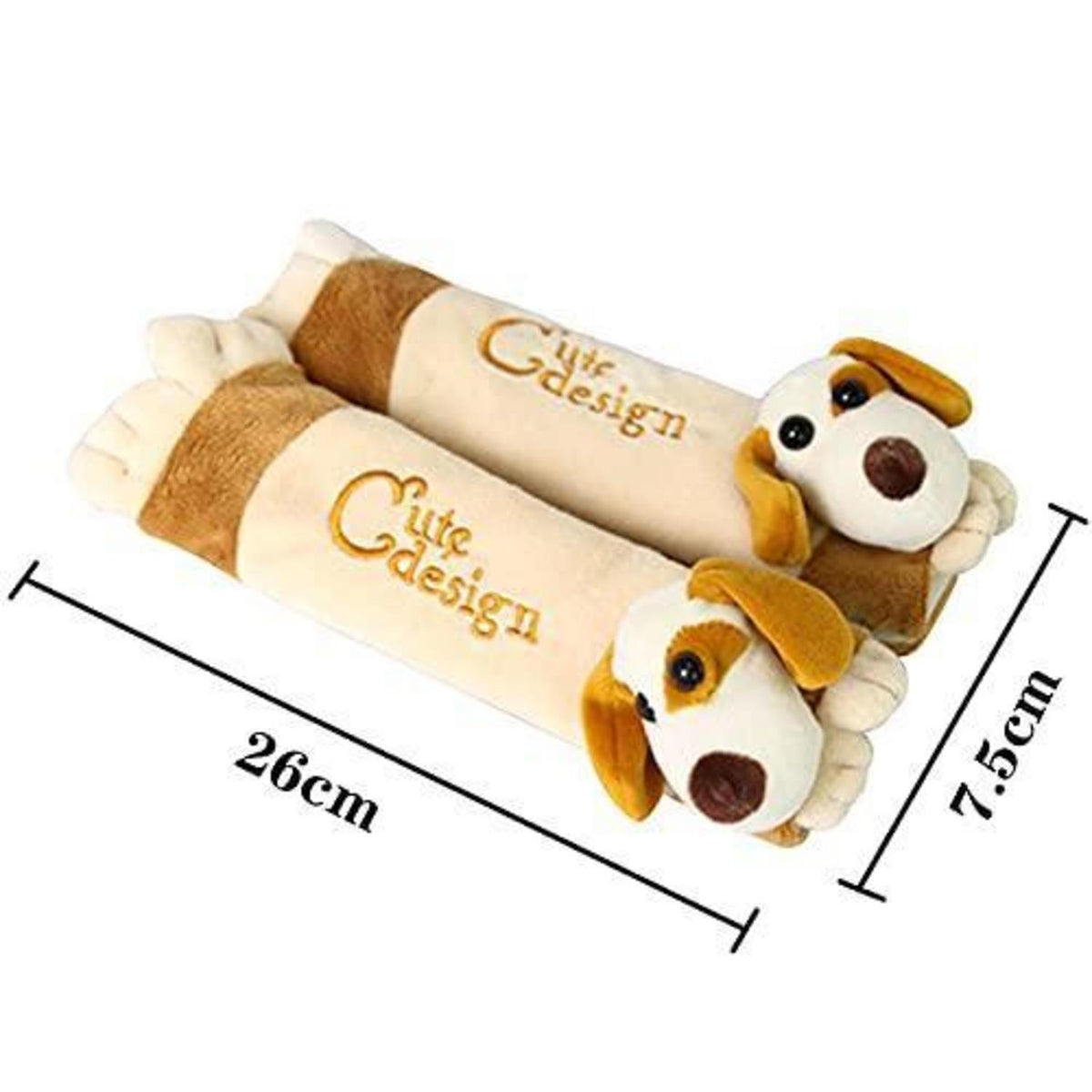 2x Gurtpolster Auto Kinder – Cartoon Hund Design
