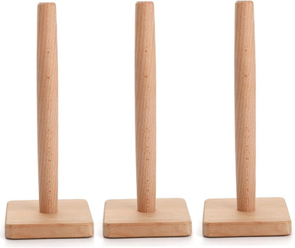 Holz Küchenrollenhalter 3er Set vertikale Papierhandtuchhalter