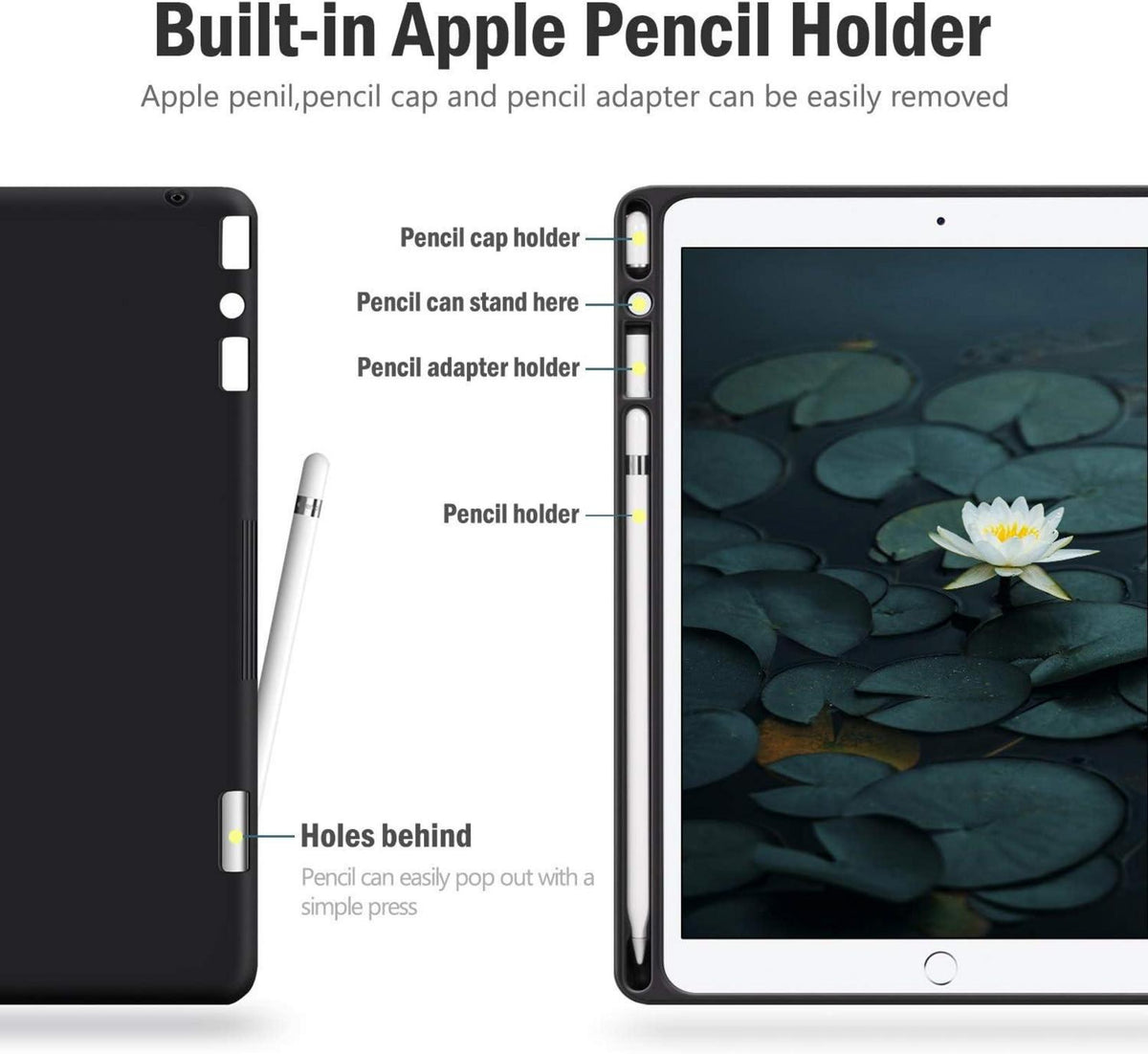Hülle iPad 9.7 Zoll 2018/2017 Pro Air Stifthalter Magnetic Ledercase