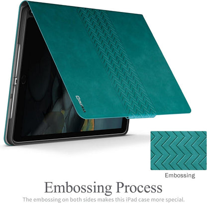 iPad 9.7 2018/2017 Pro Air 2/Air 1 Hülle Grün Magnetic Lederhülle