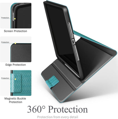 iPad 9.7 2018/2017 Pro Air 2/Air 1 Hülle Grün Magnetic Lederhülle