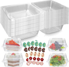 50-teilige transparente Cupcake-Boxen 4.2 Zoll für Party & Hochzeit