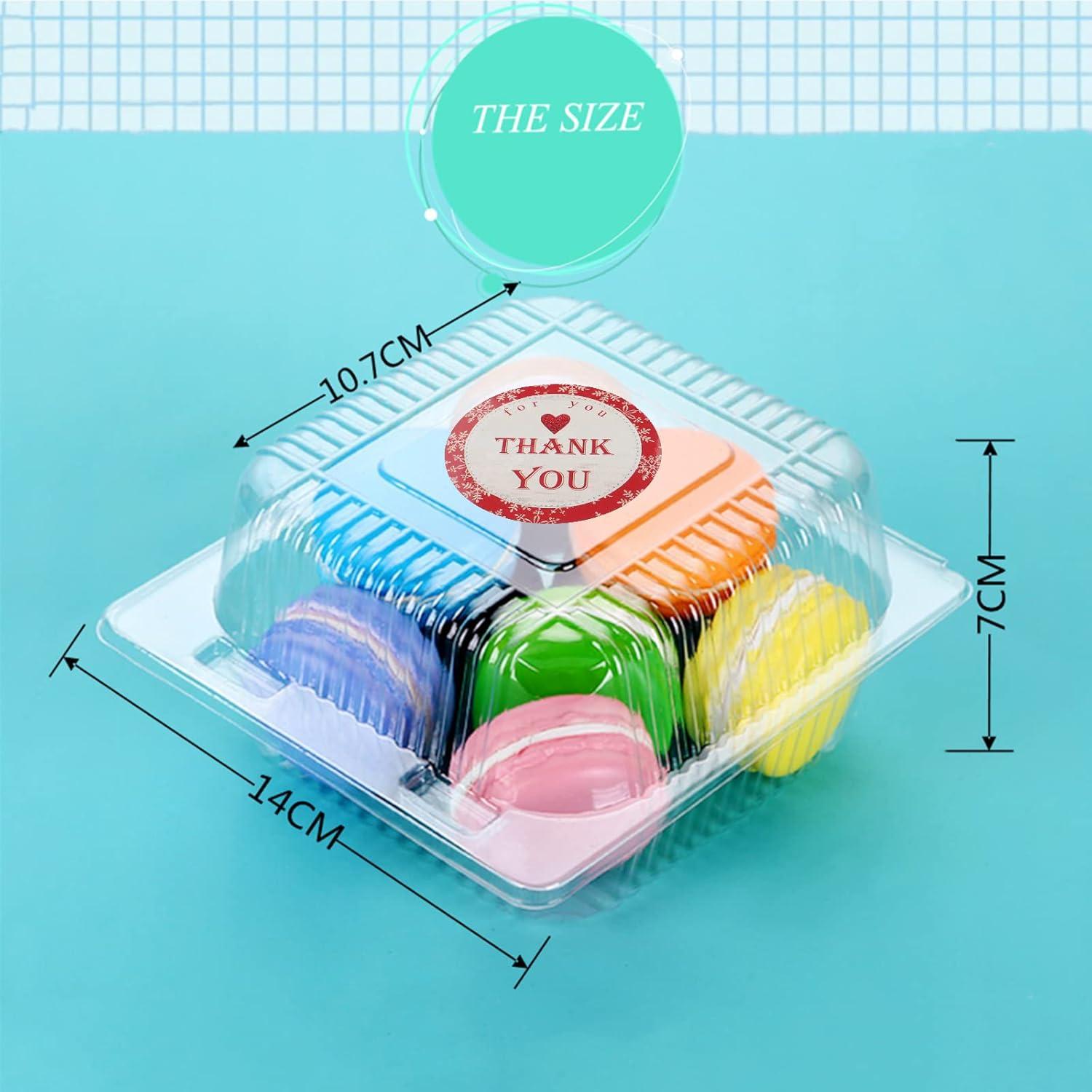 Transparente Cupcake-Boxen 50 Stück 4.2 Zoll