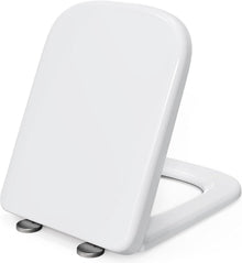 Toilettensitz mit Absenkautomatik, Duroplast, quadratisch