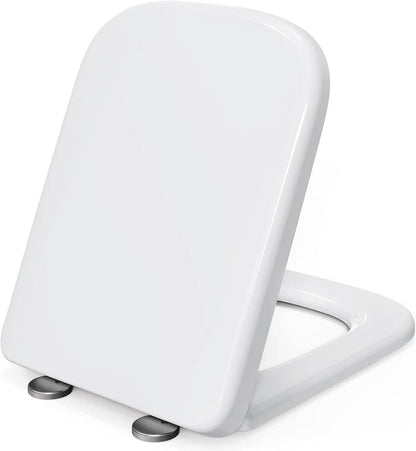 Toilettensitz mit Absenkautomatik, Duroplast, quadratisch
