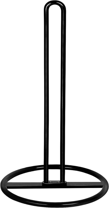 Schwarzer Küchenrollenhalter für Standard und große Rollen