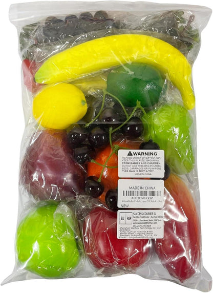 Künstliche Frucht Set für Deko, Obst Modelle für
