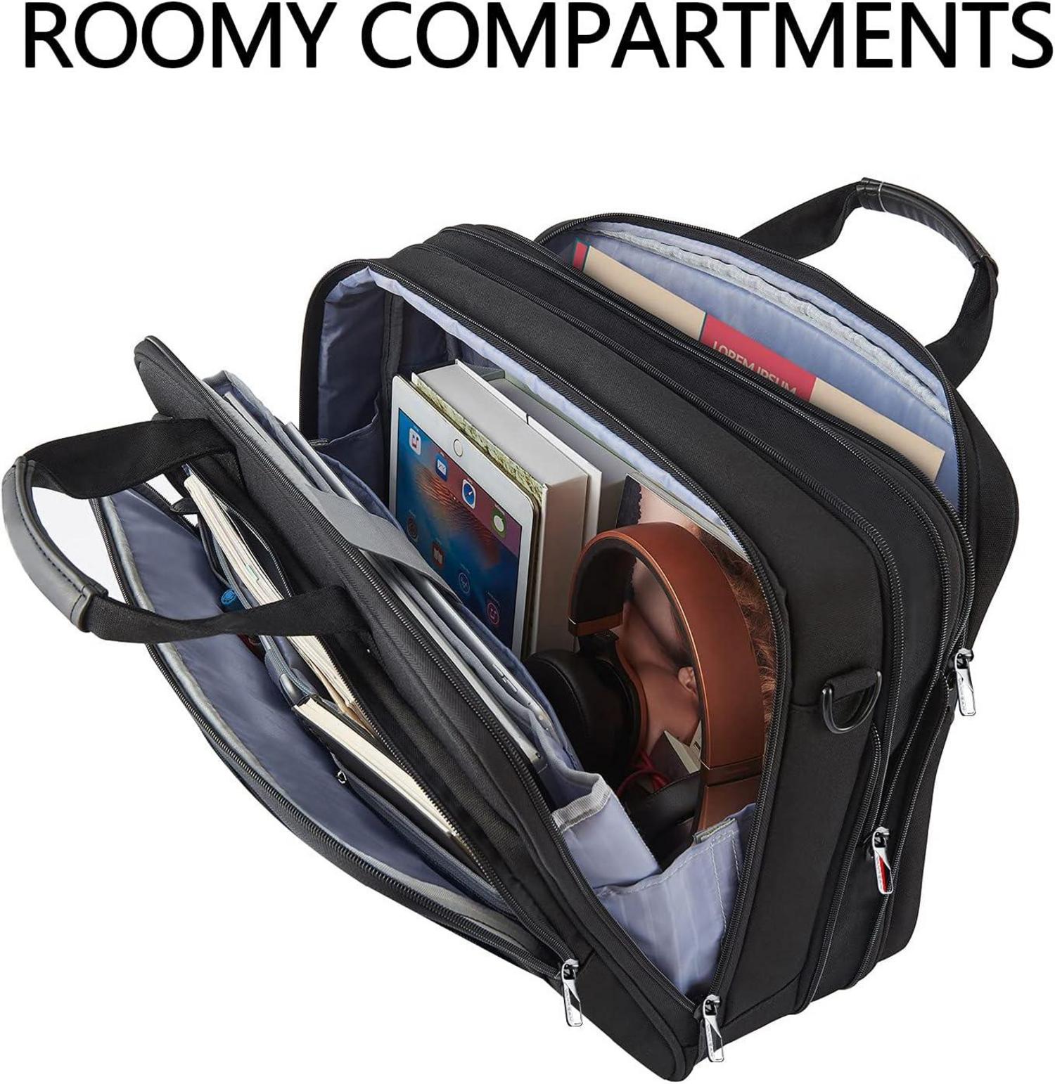 VANKEAN Laptoptasche 17,3 Zoll wasserabweisend Schwarz