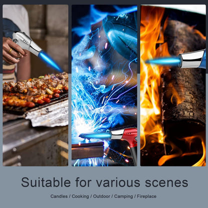 JetPro Butan Fackel Küche Feuerzeug Nachfüllbar Einstellbare Flamme BBQ Blau