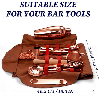 Hochwertiges Cocktail Shaker Set Kupfer 17-Teilig mit Tasche