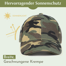 Baseball Cap Kinder – Camouflage Grün, 3-8 Jahre