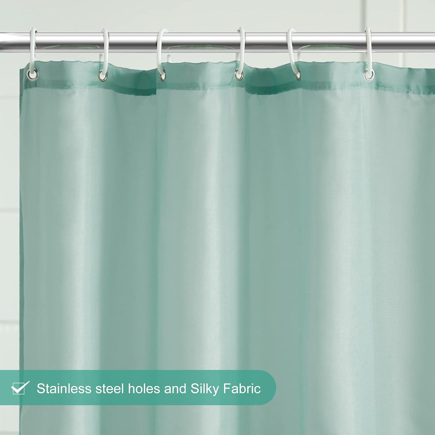 Schmaler Duschvorhang für Eck-Dusche & kleine Badewanne - Polyester