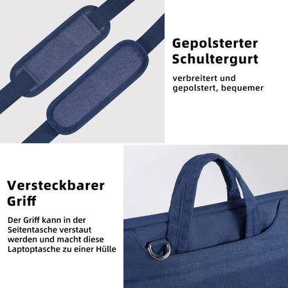 Voova Laptoptasche 13-14 Zoll Wasserdicht Stoßfest Blau
