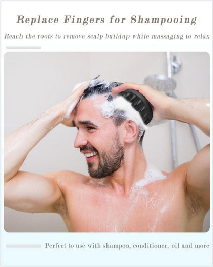 Kopfhaut Massagebürste Shampoo Bürste Haarwuchs Schwarz