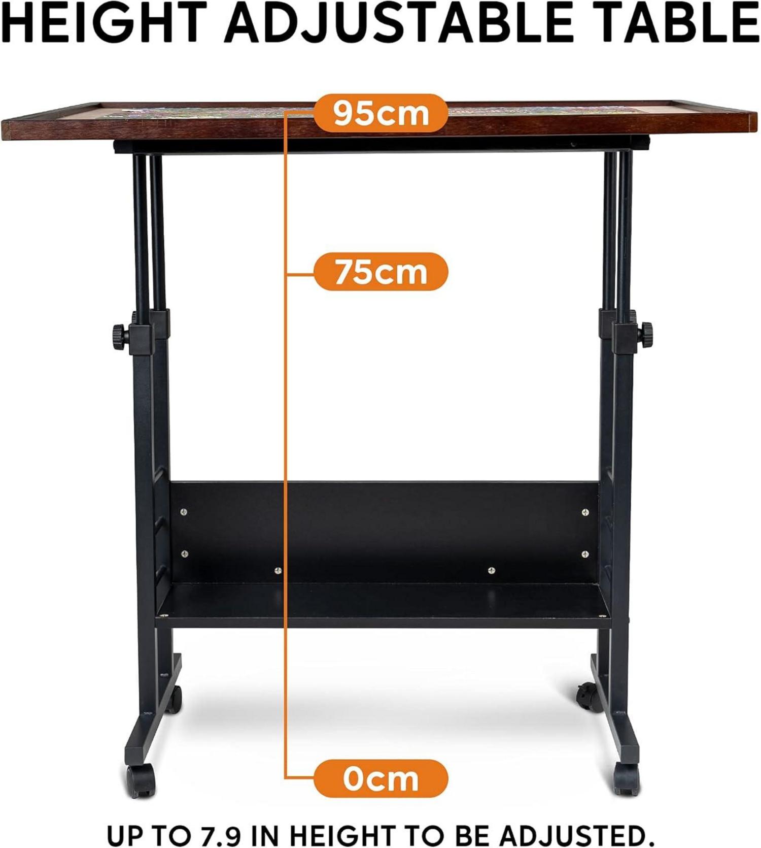 Jigsaw Puzzle Table Board Cover Easel Adjustable Height 1500 Pieces
