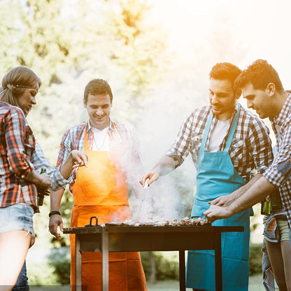 Dicunoy Edelstahl Grillspieße Set BBQ 43cm Schaschlickspieße mit Halterung