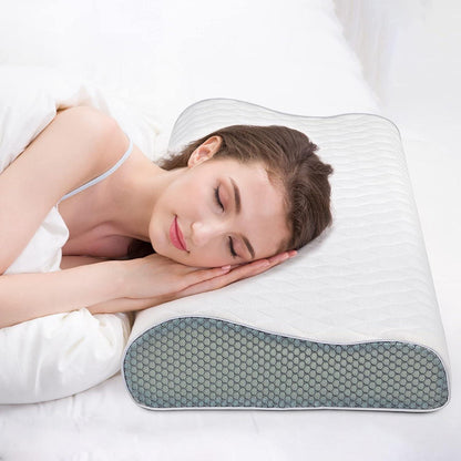 Ergonomisches Memory Foam Nackenstützkissen waschbarer Kissenbezug