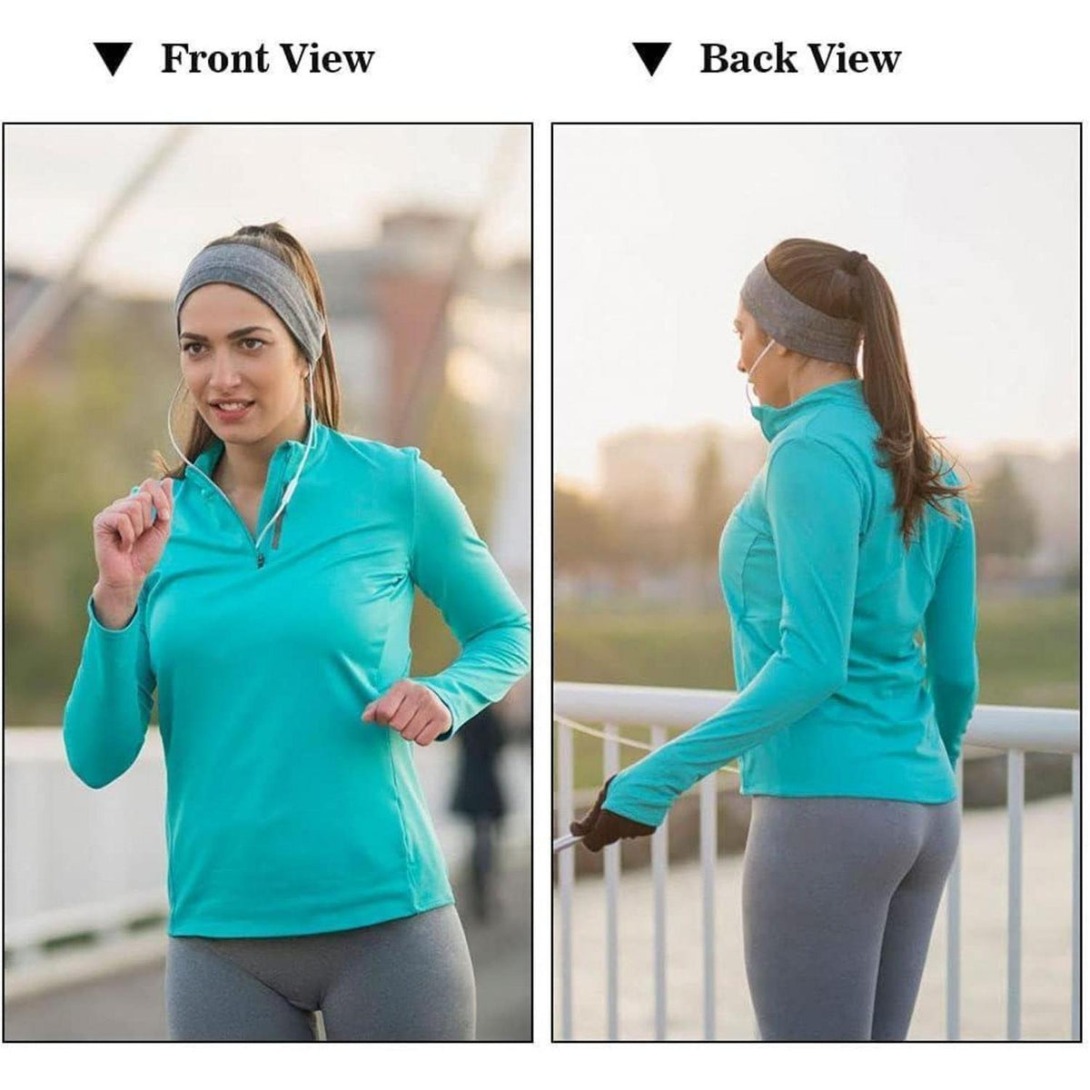 Sport Stirnband Unisex 6er Set Bunt Elastisch Dünn Anti-Rutsch