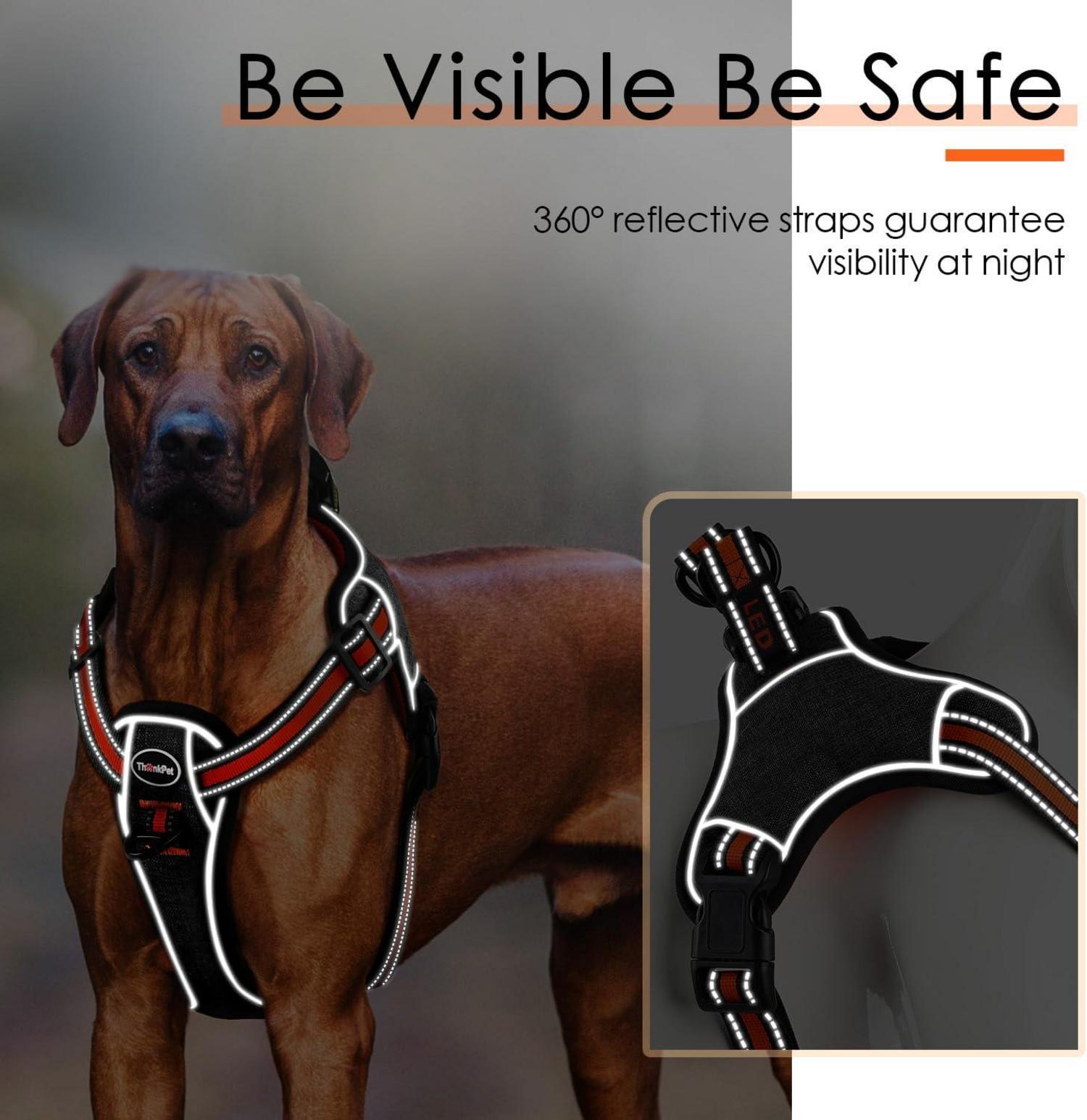 No-Pull Hundegeschirr Reflektierendes Step-in Verstellbares