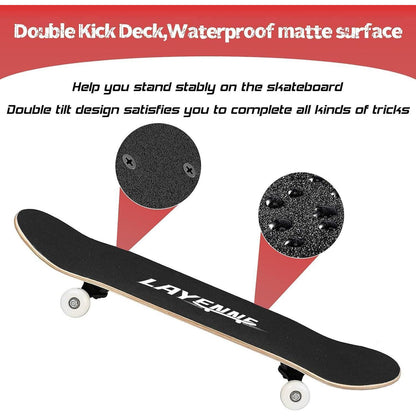 Skateboard Blitz 31x8 Zoll 8-lagiges Ahornbrett Erwachsene