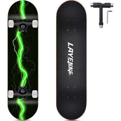 Skateboard Blitz 31 x 8 Zoll Ahornbrett ABEC-11 Lager 95A