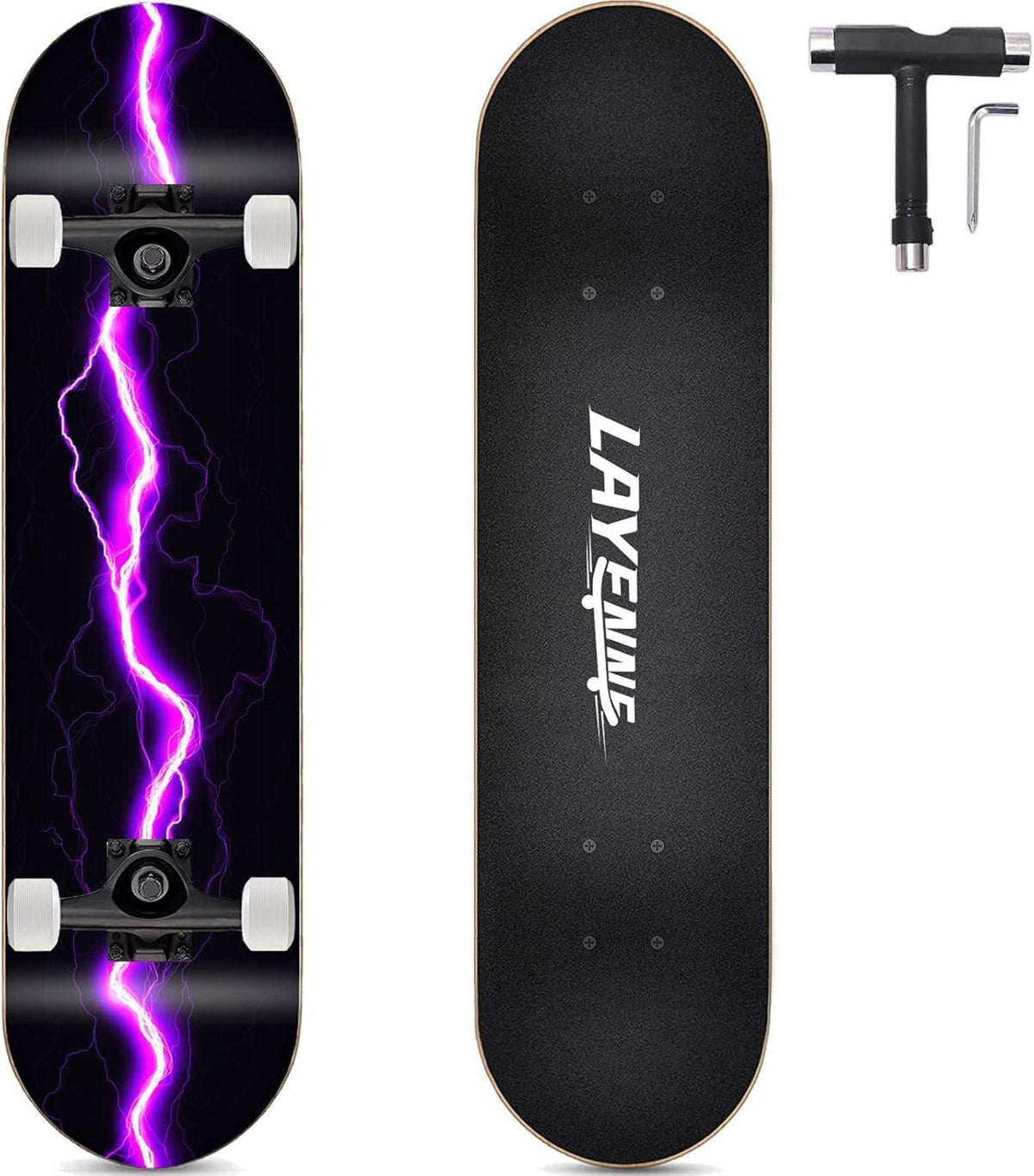 Skateboard Blitz 31 x 8 Zoll 8-lagiges Ahornbrett Violett