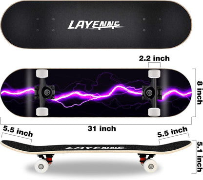 Skateboard Blitz 31x8 Zoll 8-lagiges Ahornbrett Kids