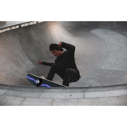 Skateboard 31x8 Zoll Blitzmuster ABEC-11 Lager Ahornbrett