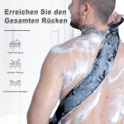 Rückenbürste 90 cm 2-seitig Silikon Schrubber Peeling