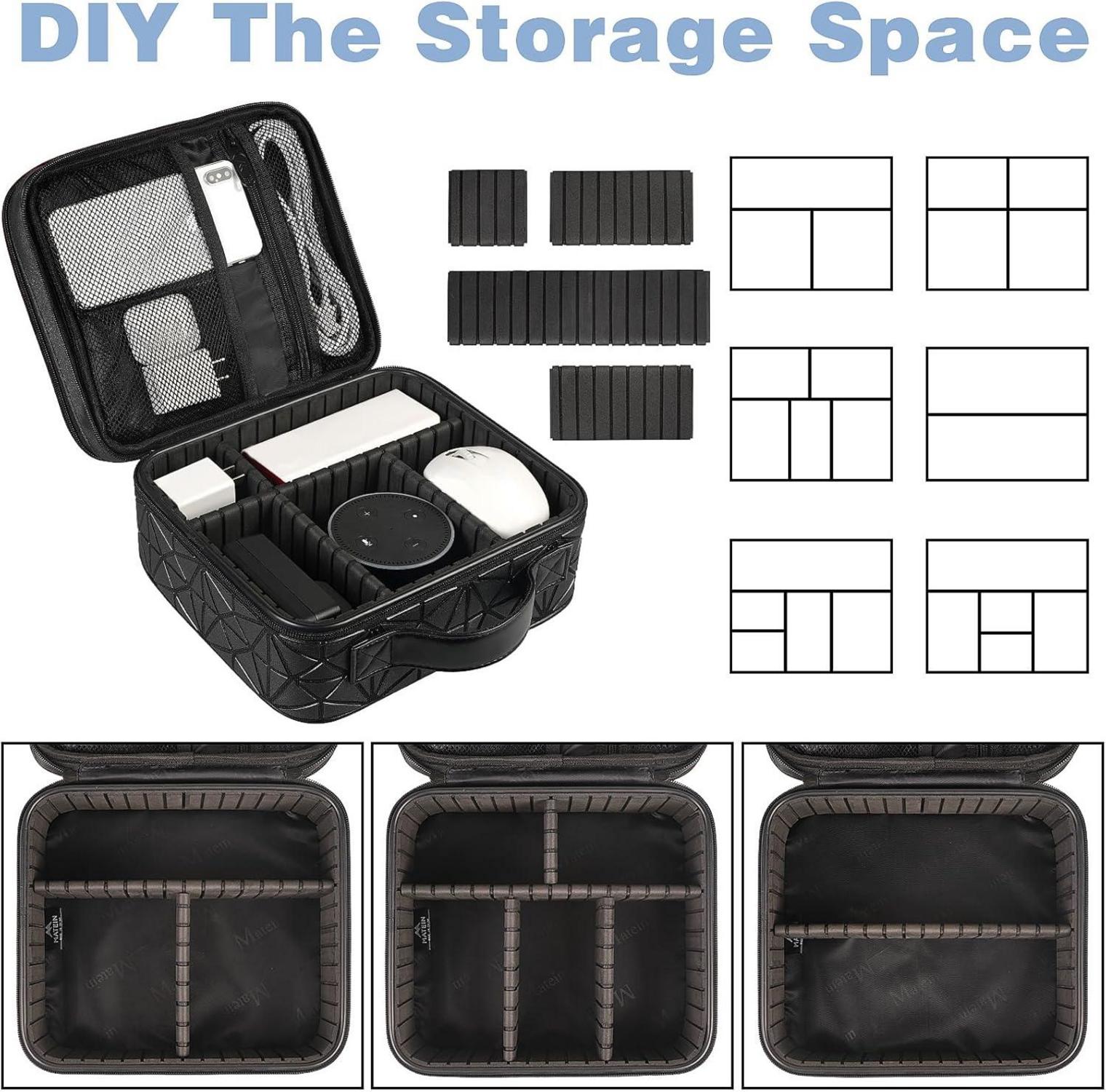 MATEIN Kabel Organizer Tasche Elektronik Reise Organizer Wasserdicht Schwarz