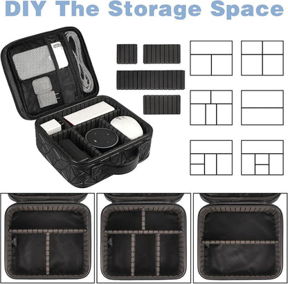 MATEIN Kabel Organizer Tasche Elektronik Reise Organizer Wasserdicht Schwarz