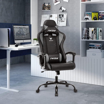 Gaming Stuhl Ergonomisch Hoch Rücklehne Drehstuhl Racing