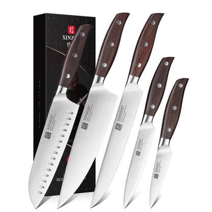 5-teiliges Küchenmesser-Set aus Edelstahl 1.4116