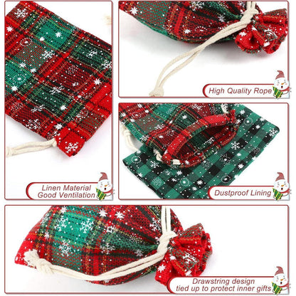 Stoffbeutel Adventskalender 24 Stück Weihnachten