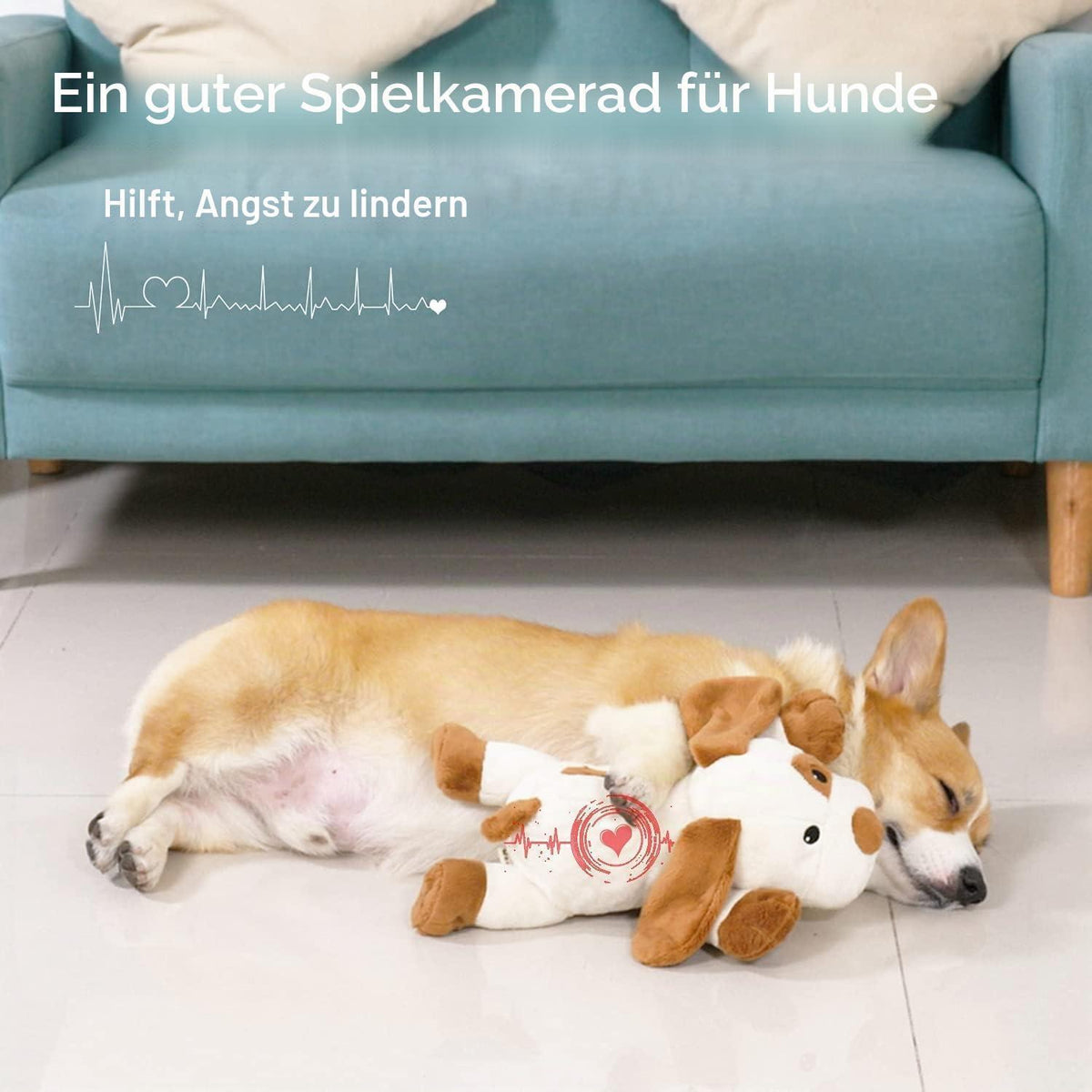 Welpe Herzschlag Plüschtier – Angstlinderung & Schlaftraining
