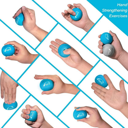 Handtrainer Ball Set 3 Stück Massageball Griffbälle Klettern