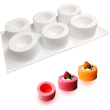 Silikon Puddingform 6-Kavitäten für Kuchen, Gelee & Schokolade
